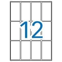 Apli witte etiketten Print & Write ft 34 x 67 mm (b x h), 180 stuks, 12 per blad (1875) - thumbnail