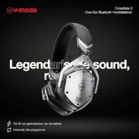 V-MODA Crossfade 3 Wireless Headset Bedraad en draadloos Hoofdband Podium/studio USB Type-C Bluetooth Zwart, Zilver - thumbnail