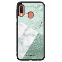Samsung Galaxy A20e hoesje - Minty marmer collage - thumbnail