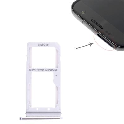 2 SIM-kaart lade/micro SD-kaart lade voor Galaxy S7 (wit)