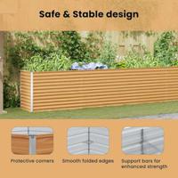 Verhoogde plantenbak 582 x 50 x 68 cm Gegalvaniseerd staal - thumbnail