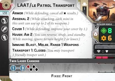 Star Wars: Legion - LAAT/Ie Patrol Transport Unit Expansion