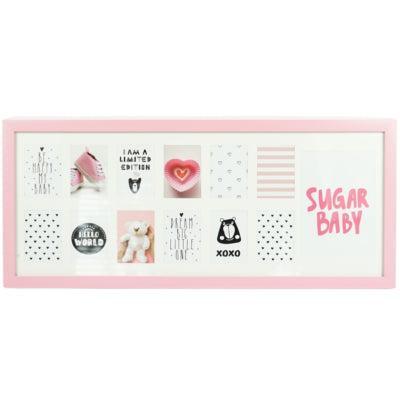 Fotolijst 13 met passe partout roze 7 x 9 / 13 x 18 cm | 4 stuks