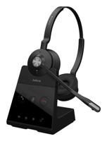 Jabra Engage 65 SE Stereo draadloze headset Professioneel telefoneren, DECT-beveiliging, batterij voor 13 uur, bereik van 50 meter, de hele dag comfortabel met basisstation, voeding, USB-C-kabel - thumbnail