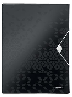 Leitz WOW elastobox ft A4, zwart