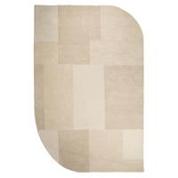 By-Boo Organisch Vloerkleed 'Contour' 190 x 290cm, kleur Beige - thumbnail