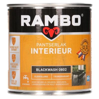 Rambo Pantserlak Interieur Transparant Zijdeglans - Blackwash