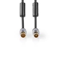 Coaxkabel 90 dB | IEC (Coax) Male - IEC (Coax) Female | 10,0 m | Antraciet - thumbnail