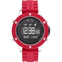 Horlogeband Armani Exchange AX1563 Silicoon Rood 22mm - thumbnail