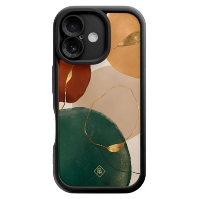 iPhone 16 zwarte case - Earthy luxe iPhone 16 zwarte case - Earthy luxe