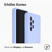Accezz Liquid Silicone voor Samsung Galaxy A53 Telefoonhoesje Paars - thumbnail