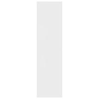 Boekenkast/kamerscherm 155x24x160 cm bewerkt hout wit - thumbnail