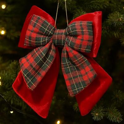 Strik polyester 29 cm kerstrood
