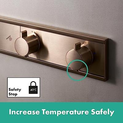 Hansgrohe RainSelect thermostaat inbouw voor 3 functies, Brushed Bronze Hansgrohe RainSelect thermostaat inbouw voor 3 functies, Brushed Bronze