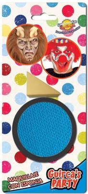 Licht Blauwe schmink met sponsje