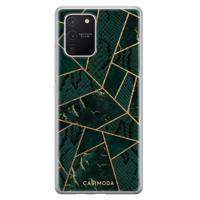 Samsung Galaxy S10 Lite siliconen hoesje - Abstract groen - thumbnail
