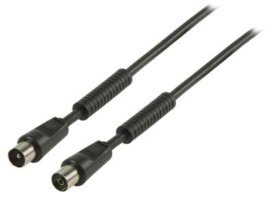 100 dB Coaxkabel Coax Male (IEC) - Coax Female (IEC) 10.0 m Zwart