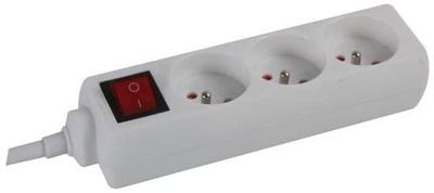 3-voudige stekkerdoos met schakelaar 3 m kabel penaarde Velleman - Velleman