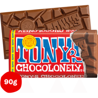 Chocolade Tony's Chocolonely melk reep 90 gram | 21 stuks - thumbnail