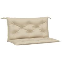 VidaXL Tuinbankkussens 2 st 100x50x7 cm oxford stof beige - thumbnail