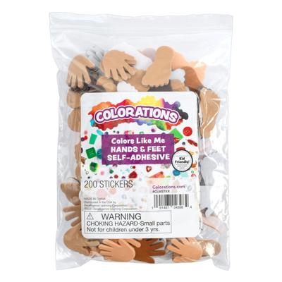 Colorations colours like me handen en voeten foamstickers, 200st.