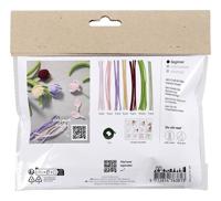 Creativ Company Mini hobbyset bloemen van chenilledraad, tulpen, diverse kleuren, 1 doos - thumbnail