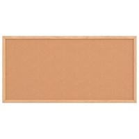 Bord in kurk met massief grenenhouten frame 60x30 cm - thumbnail