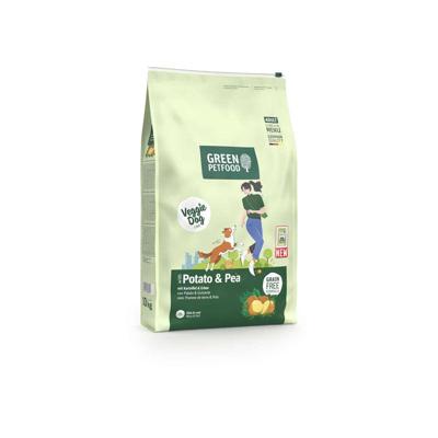 Voer Green Petfood Veggie Dog Adult Aardappelen Doperwten 10 kg