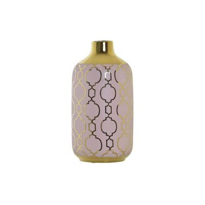Vaas DKD Home Decor Roze Gouden Porselein Orientaals Verchroomd 13 x 13 x 26 cm Vaas DKD Home Decor Roze Gouden Porselein Orientaals Verchroomd 13 x 13 x 26 cm