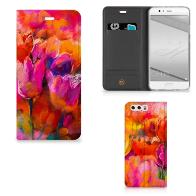 Bookcase Huawei P10 Plus Tulips Bookcase Huawei P10 Plus Tulips