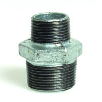 Zeskant Verloopnippel - Fig.245 - Staal verzinkt - buiten/buiten - 1.1/2" x 1.1/4" - thumbnail