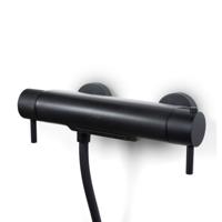 Badkraan Waterval Bongio Squadra Opbouw Thermostatisch met Omstel Mat Zwart Bongio - thumbnail