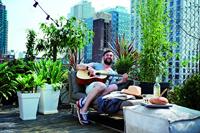 Bloempot Elho Ø 29,5 cm Antraciet Polypropyleen Plastic Vierkant - thumbnail