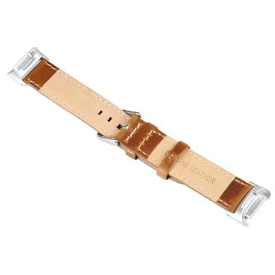 Fitbit Charge 5 & 6 bandje - Echt leer - Lichtbruin Fitbit Charge 5 & 6 bandje - Echt leer - Lichtbruin