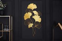 Elegante wanddecoratie GINKGO 110cm goud in filigrane bladvorm - 41272 - thumbnail