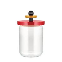 Alessi Twergi Voorraadpot 100cl zwart/geel/ rood - thumbnail