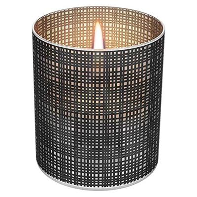 Lilly Glass 10 cm - donker grijs zandstraal en print Lilly Glass 10 cm - donker grijs zandstraal en print