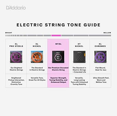 D&apos;Addario NYXLS50105 Nickel Wound Medium 50-105 Double Ball End snaren voor headless basgitaar