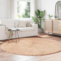 Hoogpolig vloerkleed NAVARRA 200x200 cm polyester beige - thumbnail