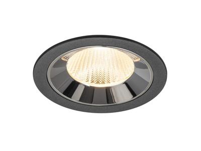 SLV InbouwspotNuminos L zwart/chroom 2700K - 40gr - 1009761