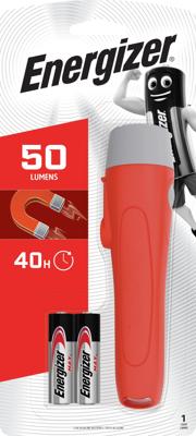 Energizer Magnet Zaklamp werkt op batterijen LED 50 lm 40 h 92 g Energizer Magnet Zaklamp werkt op batterijen LED 50 lm 40 h 92 g