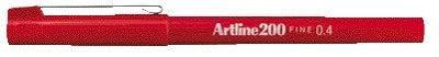 Fineliner artline 200 rond f rood | 12 stuks