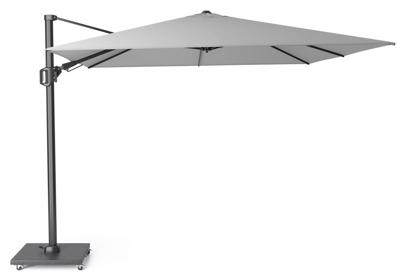 Platinum | Zweefparasol Challenger T² 300 x 300 cm | Lichtgrijs