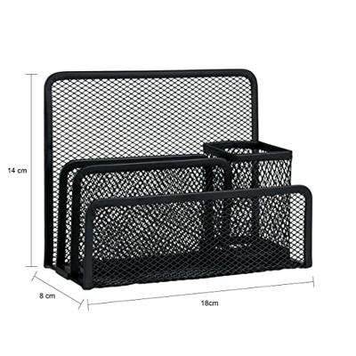 QUVIO Bureau organizer mesh - Zwart