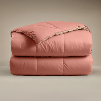 Zelesta Zelesta Deluxe Duo Salmon & Peach Dekbed - 140x200 | Hoesloos Percal Katoen Dekbed met Eco Cloud Vulling - thumbnail