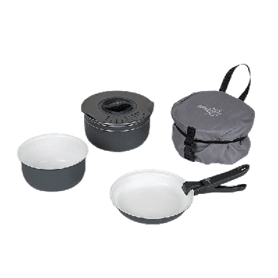 Bo-Camp Pannenset Trekking Ceramic 5-delig Bo-Camp Pannenset Trekking Ceramic 5-delig