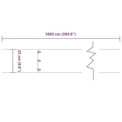VidaXL Gazonranden 10 st 25x103 cm roestvrij staal