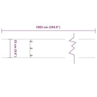 Gazonranden 10 st 25x103 cm roestvrij staal - thumbnail