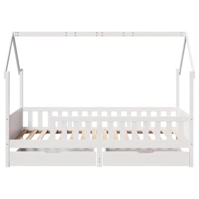 Kinderbedframe met lades 80x200 cm massief grenenhout Kinderbedframe met lades 80x200 cm massief grenenhout