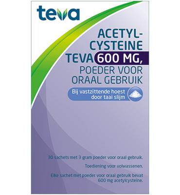 Teva Acetylcysteine 600mg 30 Sachets